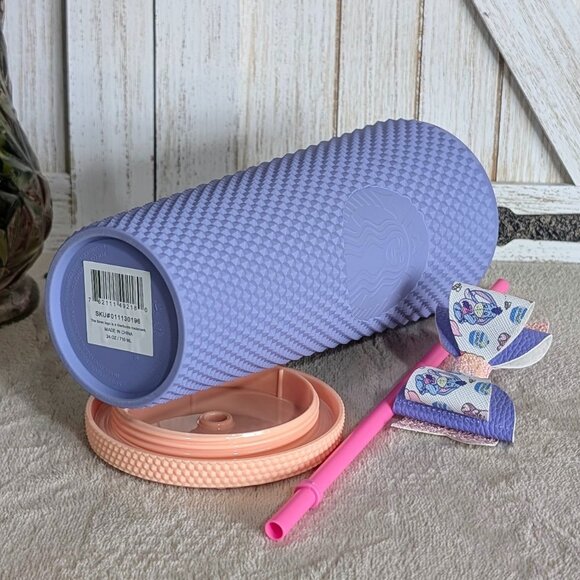 NWT Starbucks 2022 Mexico Eeyore Matte Studded Venti Tumbler w/ Bow - Picture 2 of 4